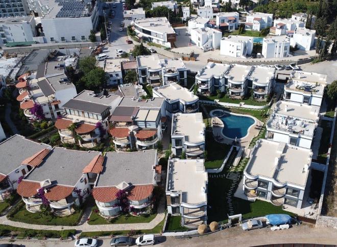 Пентхаус 2+1 с видом на море в Бодрум