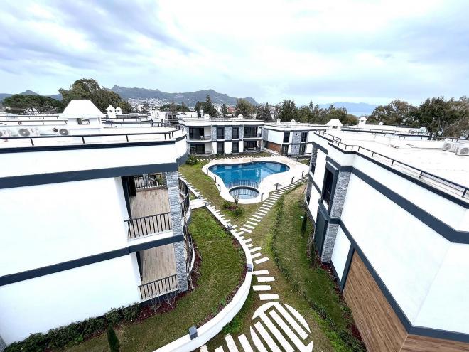 Пентхаус 2+1 с видом на море в Бодрум