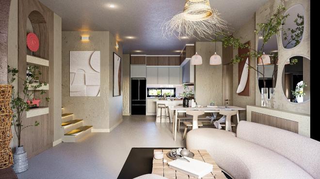 Вилла 3+1 с видом на море в Бодрум