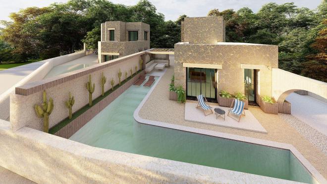 Вилла 3+1 с видом на море в Бодрум