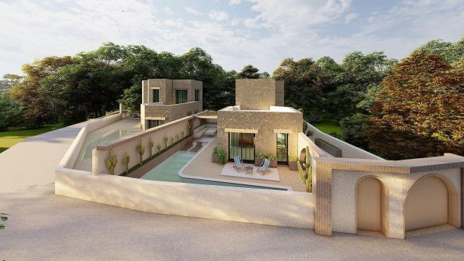 Вилла 3+1 с видом на море в Бодрум