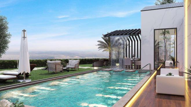 Вилла 6+1 с видом на море в Бодрум