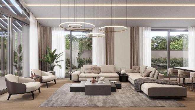 Вилла 6+1 с видом на море в Бодрум