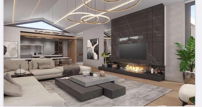 Вилла 6+1 с видом на море в Бодрум