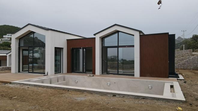 Вилла 6+1 с видом на море в Бодрум