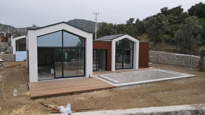 Вилла 6+1 с видом на море в Бодрум