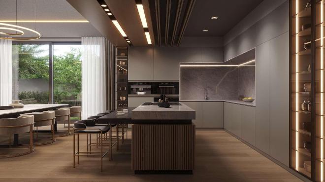 Вилла 6+1 с видом на море в Бодрум