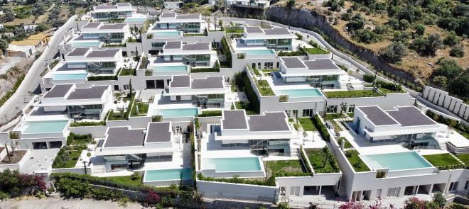 Вилла 7+1 с видом на море в Бодрум