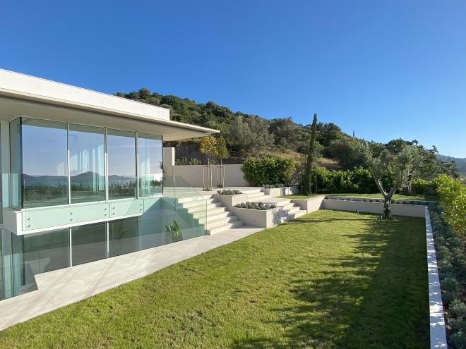 Вилла 7+1 с видом на море в Бодрум