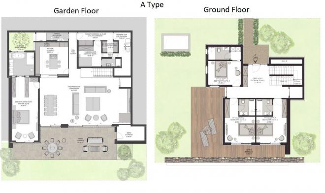 Вилла 5+1 с видом на море в Бодрум