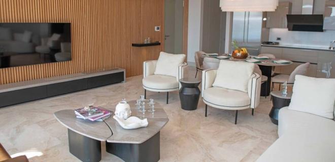 Квартира 2+1 с видом на море в Бодрум