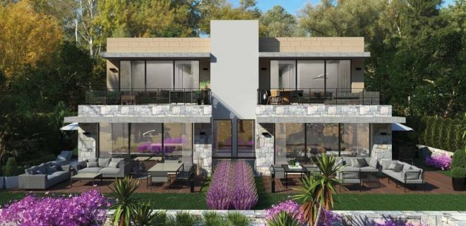 Квартира 3+1 с видом на море в Бодрум