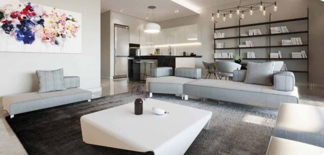 Квартира 4+1 с видом на море в Бодрум