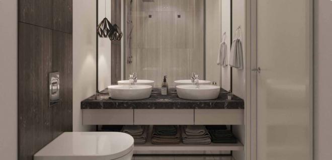 Квартира 4+1 с видом на море в Бодрум