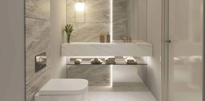 Квартира 4+1 с видом на море в Бодрум