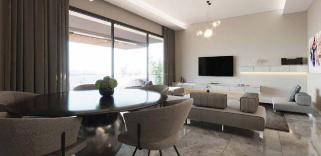 Квартира 4+1 с видом на море в Бодрум