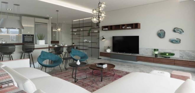 Дюплекс 5+1 с видом на море в Бодрум