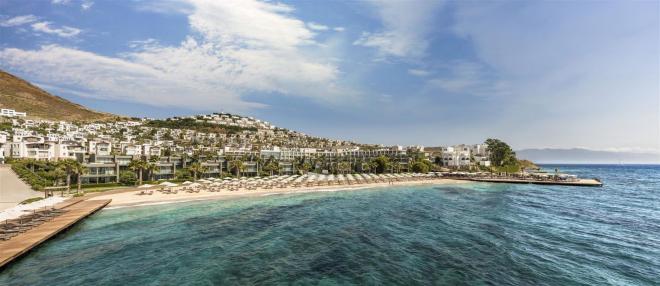 Вилла 2+1 с видом на море в Бодрум