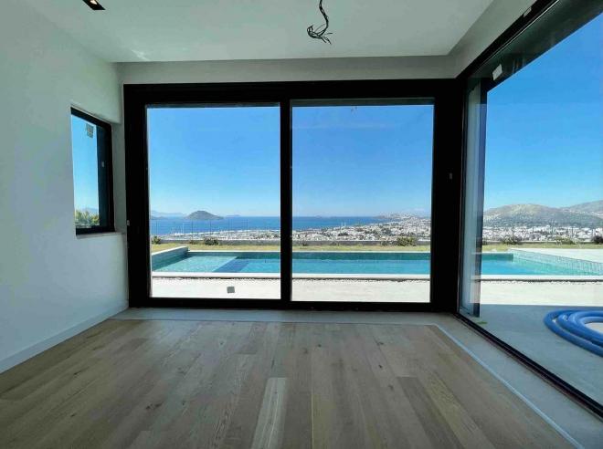 Вилла 4+1 с видом на море в Бодрум