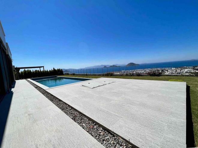 Вилла 4+1 с видом на море в Бодрум