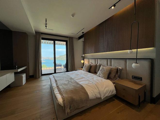 Вилла 4+1 с видом на море в Бодрум