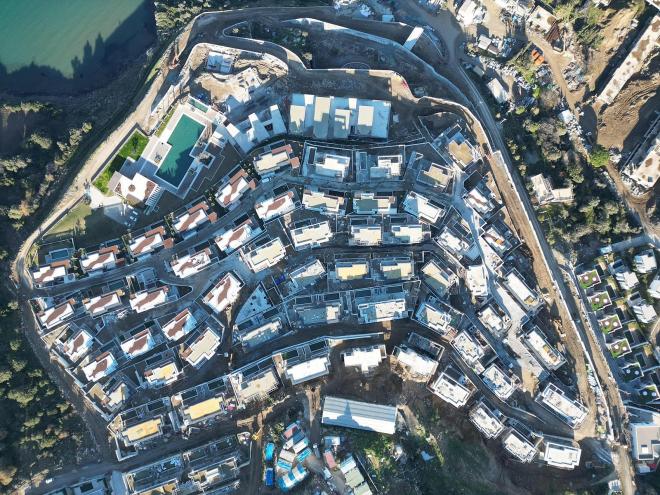 Вилла 5+1 с видом на море в Бодрум