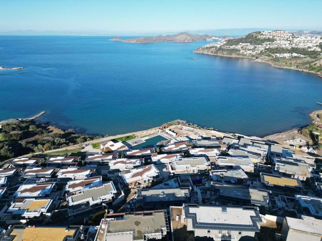 Вилла 6+1 с видом на море в Бодрум