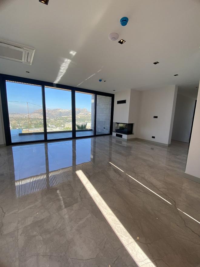 Вилла 5+1 с видом на море в Бодрум