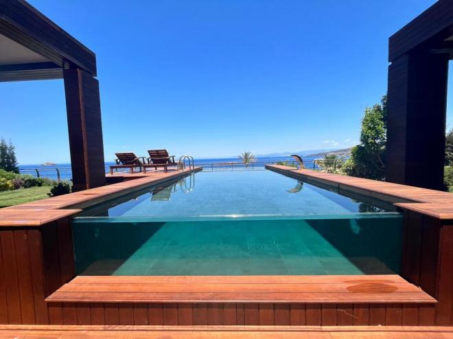 Вилла 4+1 с видом на море в Бодрум