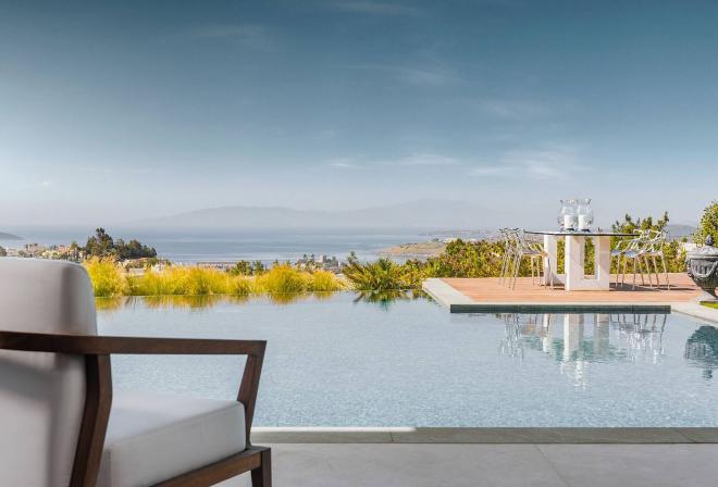 Вилла 4+1 с видом на море в Бодрум