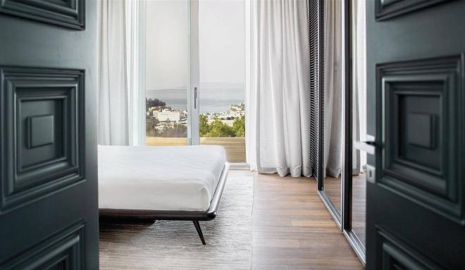 Вилла 5+1 с видом на море в Бодрум