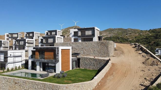 Вилла 4+1 с видом на море в Бодрум