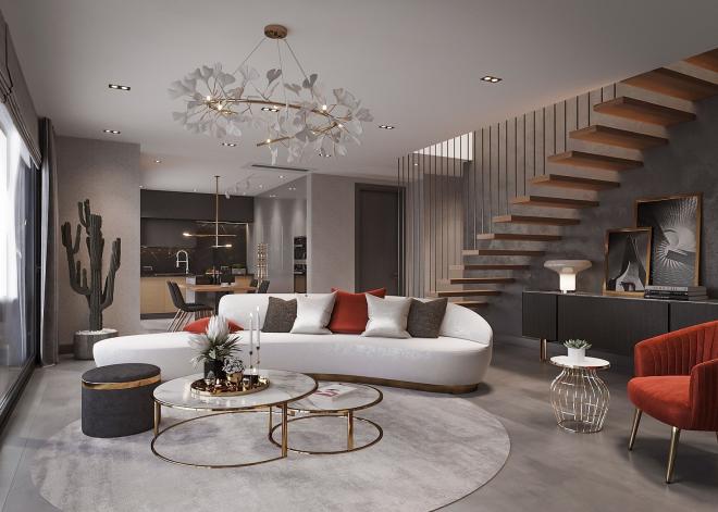 Вилла 4+1 с видом на море в Бодрум