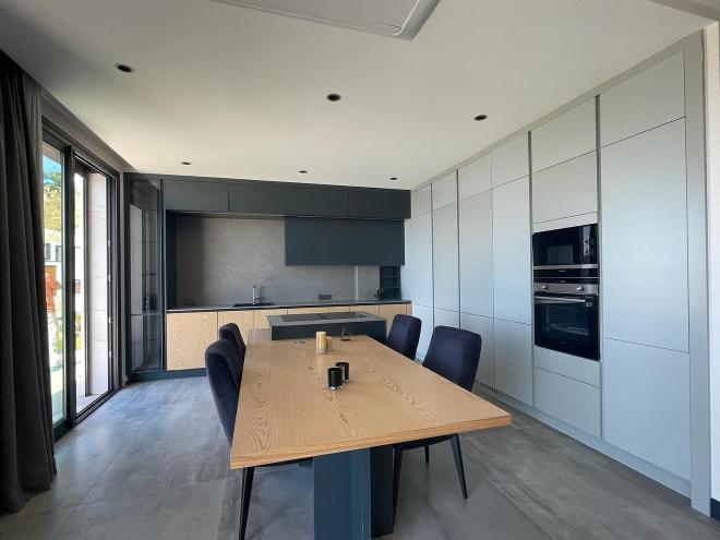 Вилла 4+1 с видом на море в Бодрум