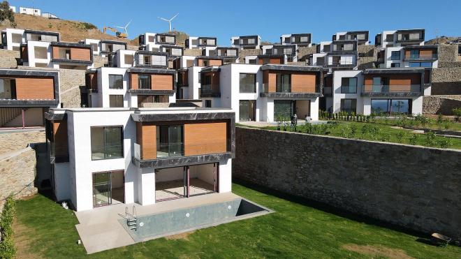 Вилла 4+1 с видом на море в Бодрум