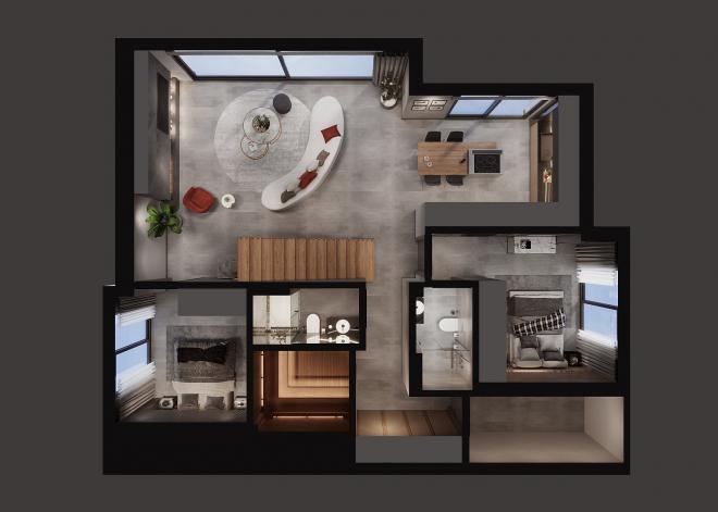 Вилла 4+1 с видом на море в Бодрум