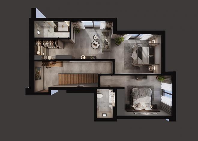 Вилла 4+1 с видом на море в Бодрум