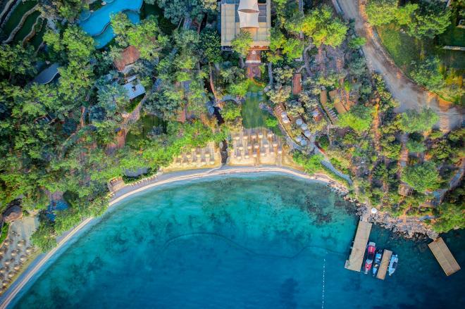 Дюплекс 3+1 с видом на море в Бодрум