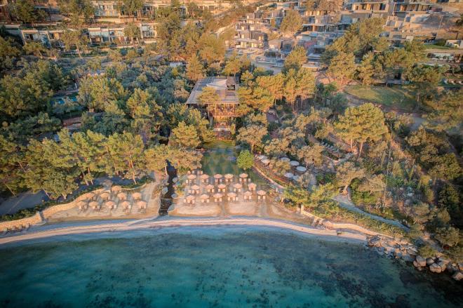 Дюплекс 3+1 с видом на море в Бодрум