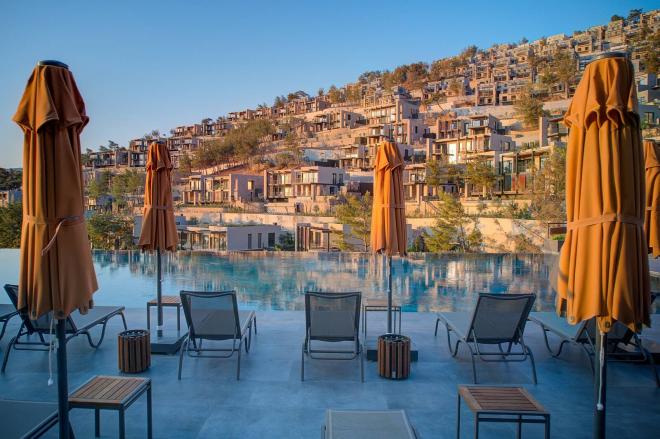 Дюплекс 4+1 с видом на море в Бодрум