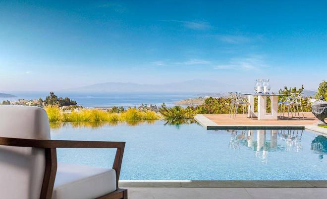 Квартира 2+1 с видом на море в Бодрум