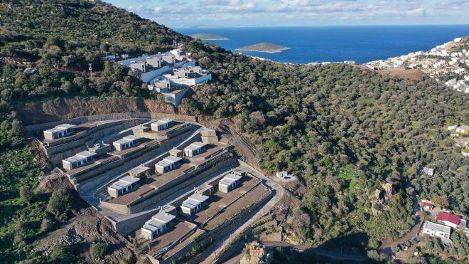 Вилла 3+1 с видом на море в Бодрум