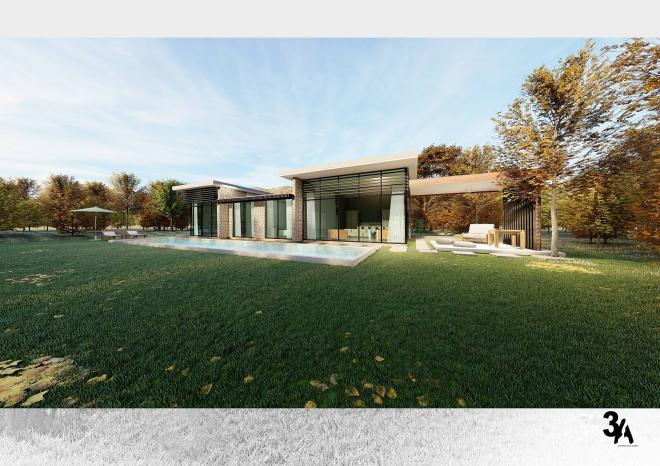 Вилла 3+1 с видом на море в Бодрум