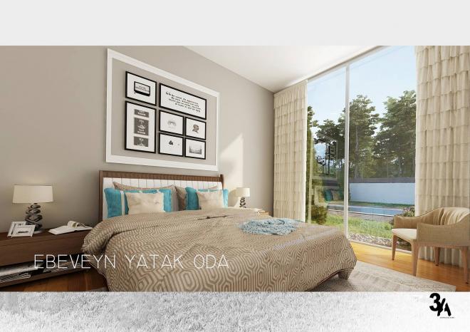 Вилла 5+2 с видом на море в Бодрум