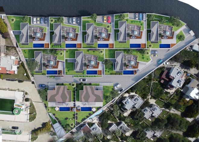 Вилла 4+1 с видом на море в Бодрум