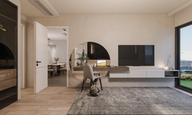 Вилла 4+1 с видом на море в Бодрум