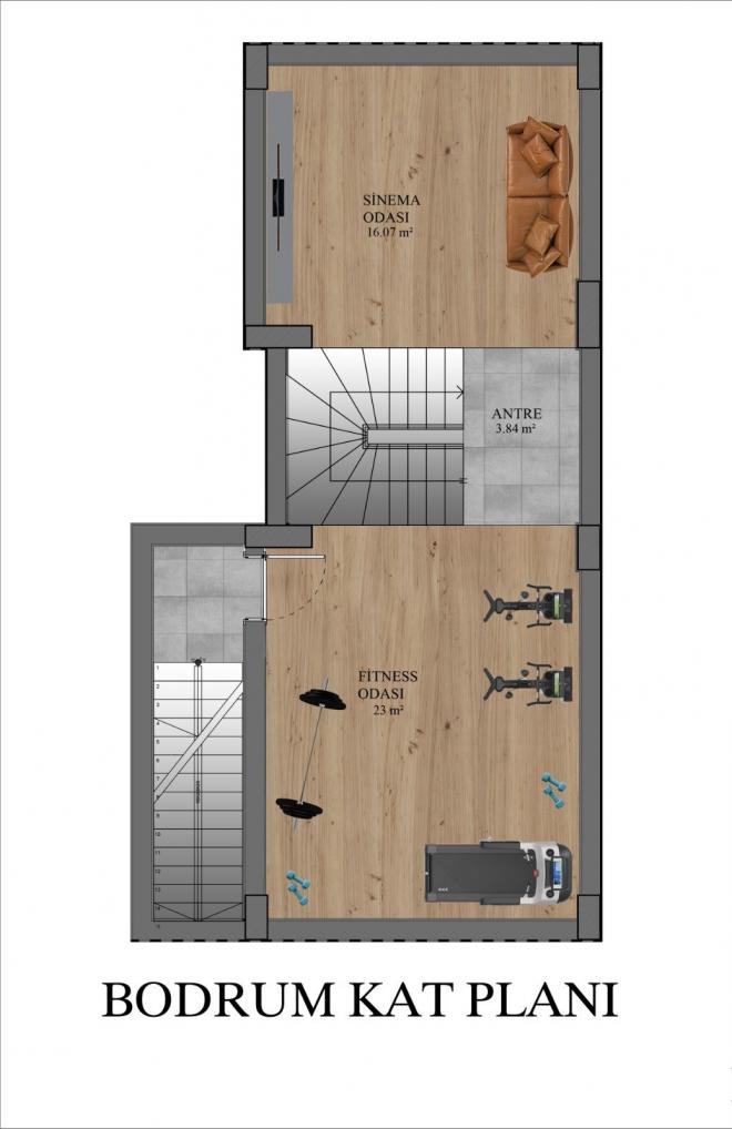 Вилла 4+1 с видом на море в Бодрум