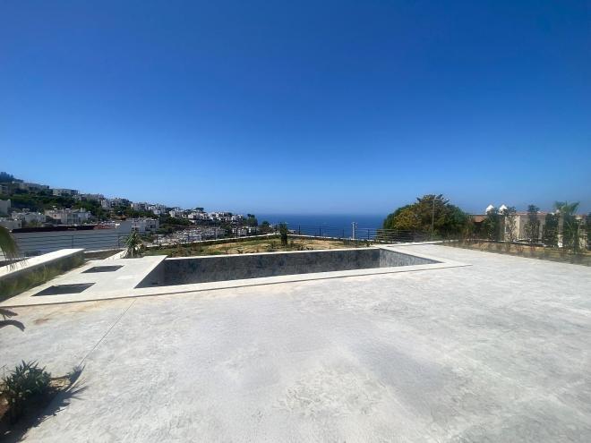 Вилла 6+1 с видом на море в Бодрум