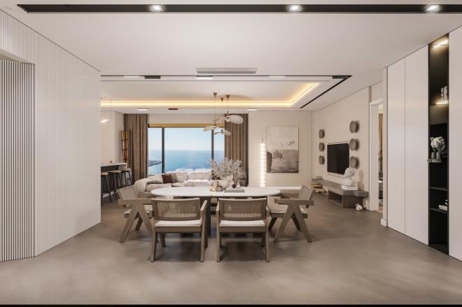 Вилла 6+1 с видом на море в Бодрум