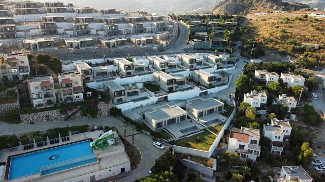 Вилла 6+1 с видом на море в Бодрум